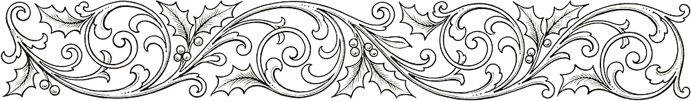 Decorative spacer with Christmas motif Decorative spacer with Christmas motif